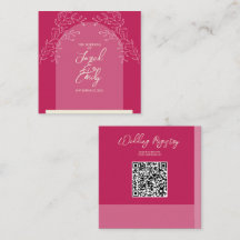 Wedding QR Code Enclosure Kaart