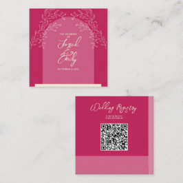 Wedding QR Code Enclosure Kaart