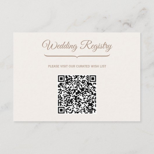 Wedding QR Code Enclosure Kaart (Achterkant)