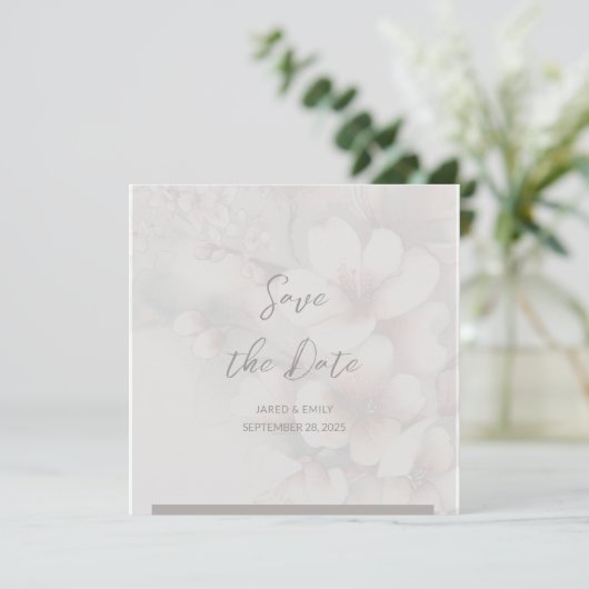 Wedding QR Code Save the Date Invitation (Staand voorkant)