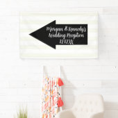 Wedding Receptie Linkerpijl Directionele Banner (Insitu)