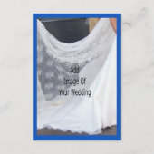 Wedding Reception Invitation Blue Sapphire Bells (Dos)