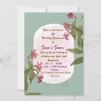 Wedding Reception Invitations  Kaart