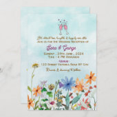 Wedding Reception Invitations Kaart (Voorkant / Achterkant)