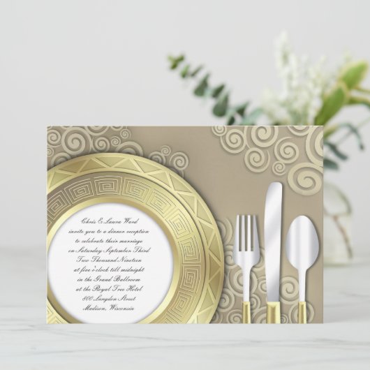 Wedding Reception (om het even welk ogenblik) Flat Kaart (Staand voorkant)