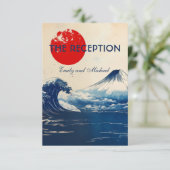 Wedding Recption  Japonesque Harmony with Fuji Informatiekaartje (Staand voorkant)
