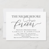 Wedding Rehearsal Dinner, The Night Before Forever Kaart (Voorkant)
