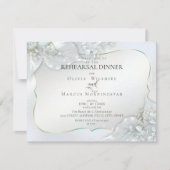 WEDDING REHEARSAL | Icy Blue Shimmer Kaart (Voorkant)