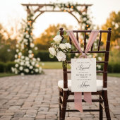 Wedding Reserved Memorial Zitbord Poster