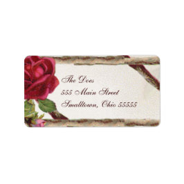 Wedding Return Address Labels Roos Vintage