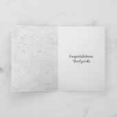 Wedding Ribbon Heart op Birch Kaart (Binnen)