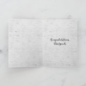 Wedding Ribbon Heart op Birch Kaart (Binnen)