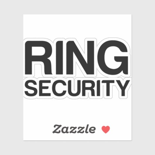WEDDING RING SECURITY STICKER (Vel)