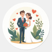 Wedding Romance Sticker (Voorkant)