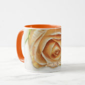 Wedding Rose Wedding Date Gift Mug Cup Mok (Voorkant links)