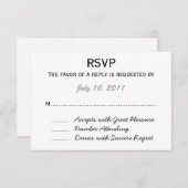 Wedding RSVP (Voorkant / Achterkant)