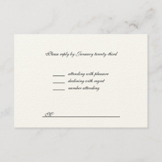 Wedding RSVP