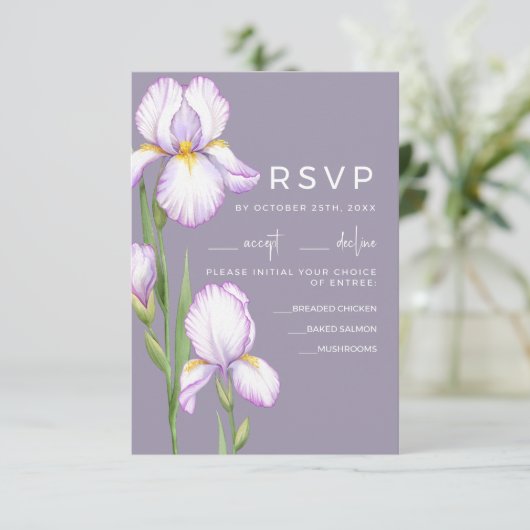 Wedding RSVP Cards Kaartje (Staand voorkant)