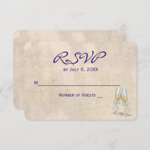 Wedding RSVP Floral Kaart
