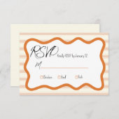 Wedding RSVP Kaart Daffodil (Voorkant / Achterkant)