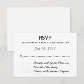 Wedding RSVP Kaartje (Voorkant / Achterkant)