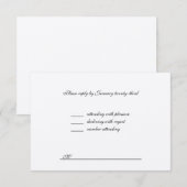 Wedding RSVP Kaartje (Voorkant / Achterkant)