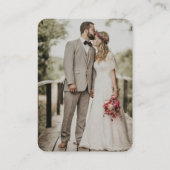 Wedding RSVP, QR Code Modern Minimalist Simple Informatiekaartje (Achterkant)