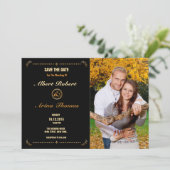 Wedding Save The Date Card Template Kaart (Staand voorkant)