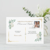 wedding save the date engagement invite (Debout devant)