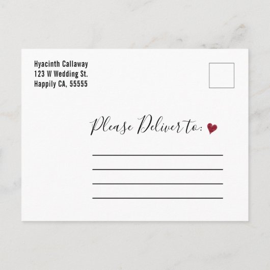 Wedding Save the Date Juli 2019 Calendar Photo Uitnodiging Briefkaart (Achterkant)