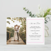 Wedding Save the Date Photo Notice (Staand voorkant)