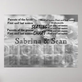 Wedding Seating Chart Romantic Destiny's Destiny Poster