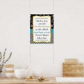 Wedding Seating Chart, Sit "where"-Poster Poster (Keuken)