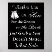 Wedding Seating Chart, Sit "where"-Poster Poster (Voorkant)
