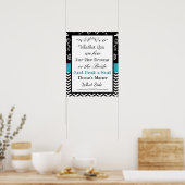 Wedding Seating Chart, Sit "where"-Poster Poster (Keuken)