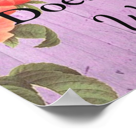 Wedding Seating Chart, Sit "where"-Poster Poster (Hoek)