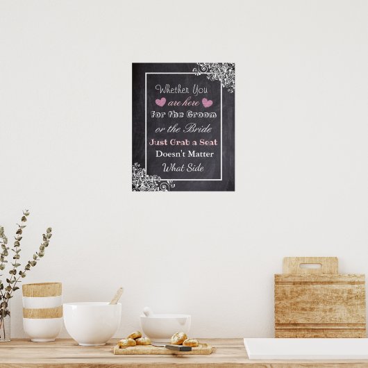 Wedding Seating Chart, Sit "where"-Poster Poster (Keuken)