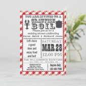 Wedding shower  de l'écorce Invitation 2 (Debout devant)