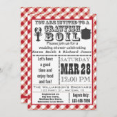 Wedding shower  de l'écorce Invitation 2 (Devant / Derrière)