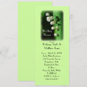 Wedding shower Green Invitation Lily de la Vallée (Devant / Derrière)