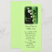 Wedding shower Green Invitation Lily de la Vallée (Devant / Derrière)