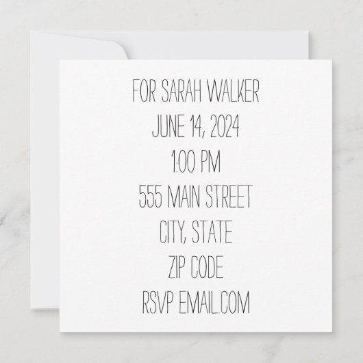 Wedding Shower invitation (Dos)