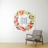 Wedding shower personalized tapestry wandkleed (In Situ (horizontaal))