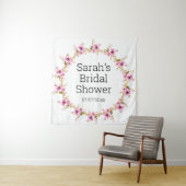 Wedding shower personalized tapestry wandkleed (In situ)