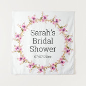 Wedding shower personalized tapestry wandkleed (Voorkant)