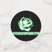 Wedding shower Rose Emerald Table Confetti (Petit recto)