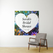Wedding shower wall poster personalized wandkleed (In situ)