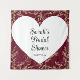 Wedding shower wall poster personalized wandkleed
