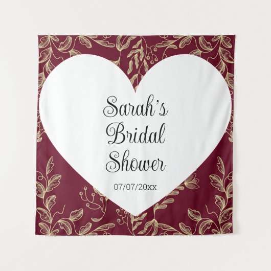 Wedding shower wall poster personalized wandkleed (Voorkant)