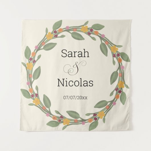 Wedding shower wall poster personalized wandkleed (Voorkant)